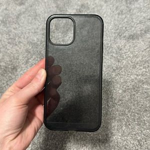 Pivet iPhone 12 Pro Max black clear phone case.